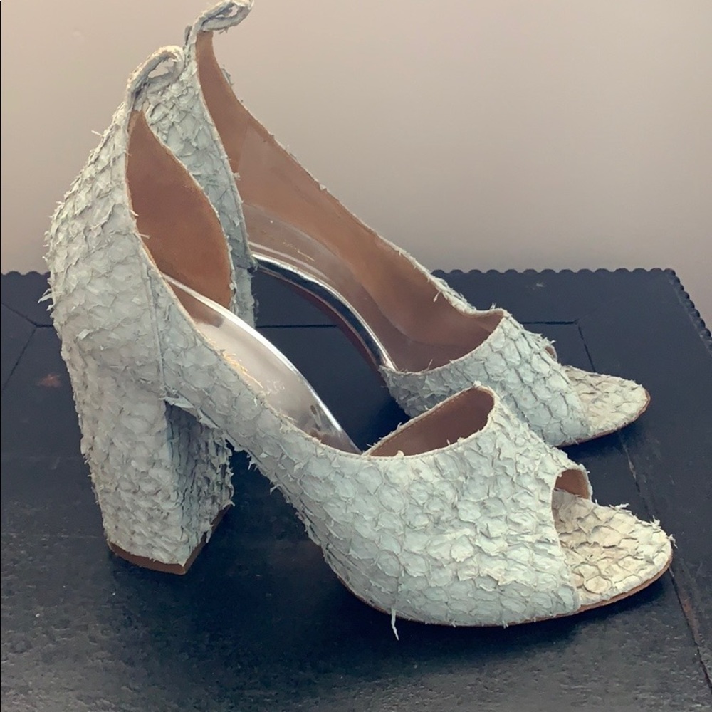 3.1 Phillip Lim soft leather peep toe heels unique - Picture 11 of 16